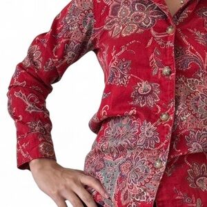 Ralph Lauren Red Paisley Cotton Shirt